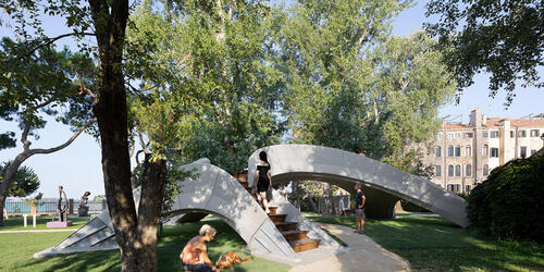 Striatus 3D Concrete Printed Masonry Bridge | 2021